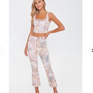 Renaissance Print Jeans